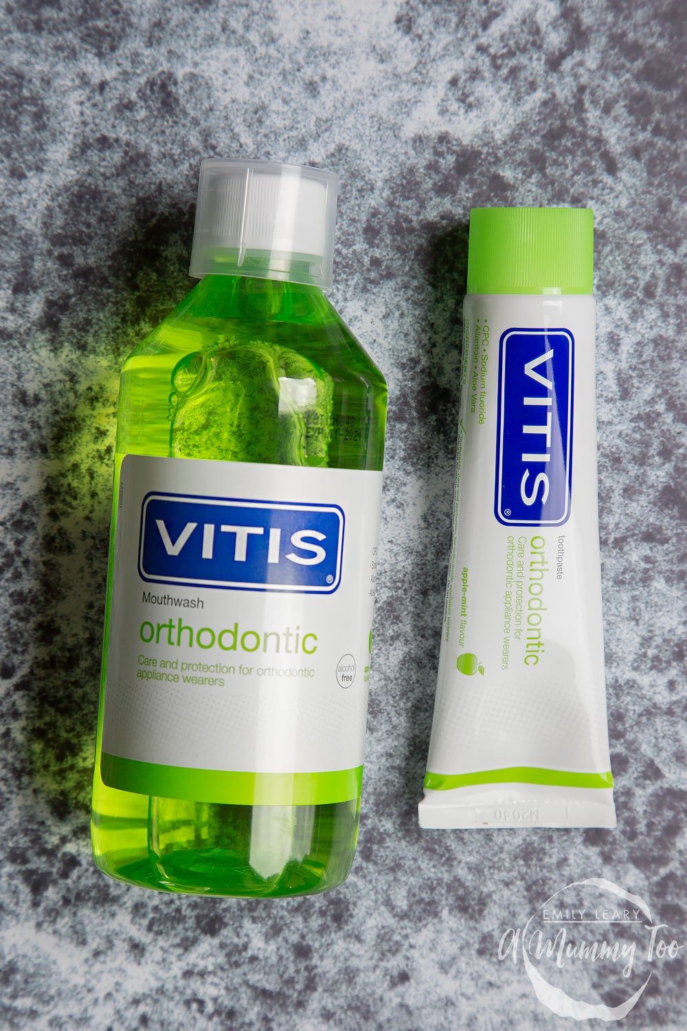 vitis orthodontic mouthwash and toothpaste