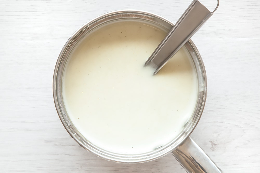 Add lemon juice to the white sauce
