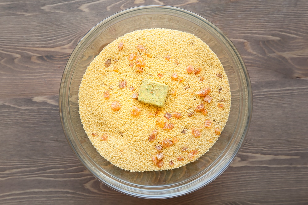 Cooking couscous as a side for the slow cooked lamb and sweet potato casserole