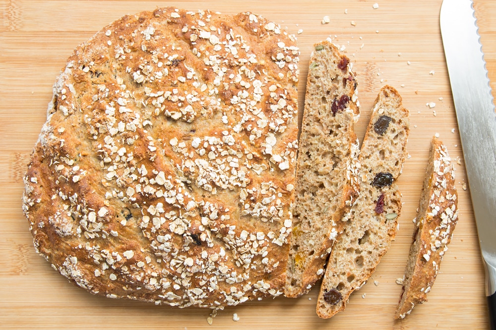 Slice your fruit loaf, ready to toast and top with summer fruits