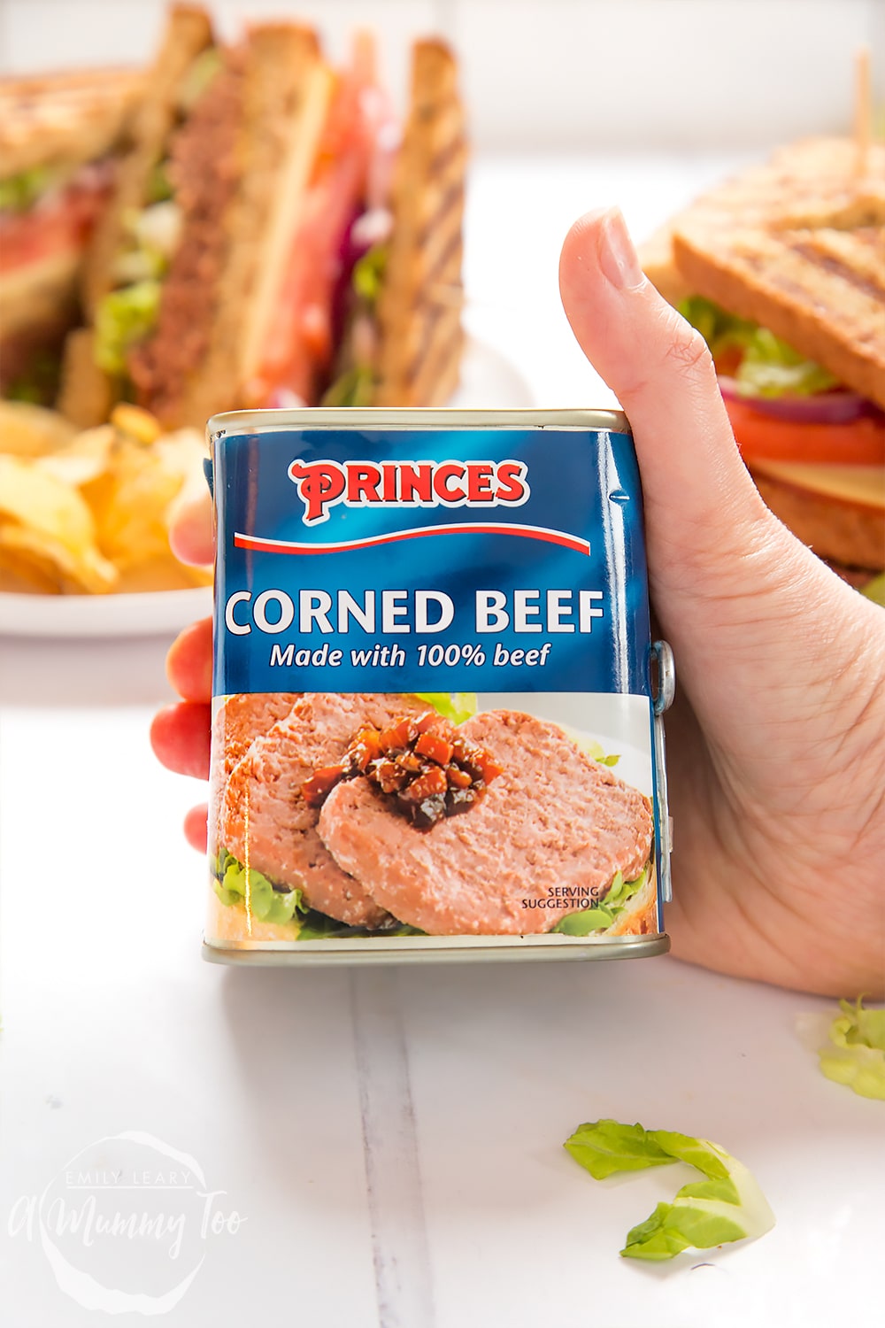 Princes corned beef is used to create this delicious deli-style corned beef on rye sandwich