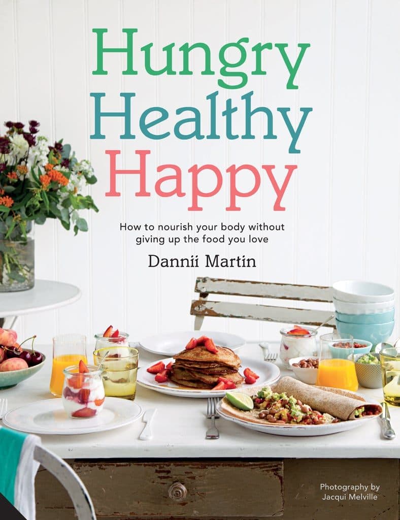 Hungry Healthy Happy by Dannii Martin - the cookbook in which this healthier chocolate bars recipe features