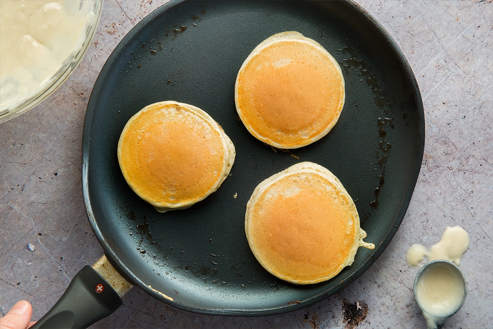 Freshly cooked pancakes